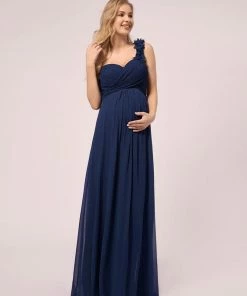 Ever-Pretty US Maxi Long Flower One Shoulder Maternity Dress SHOP BY OCCASION