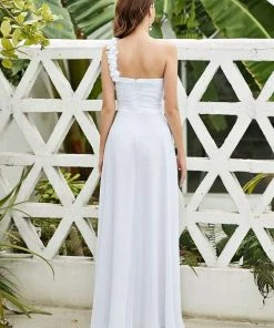 Ever-Pretty US Chiffon One Shoulder Maxi Long Bridesmaid Dresses For Women SHOP BY STYLE