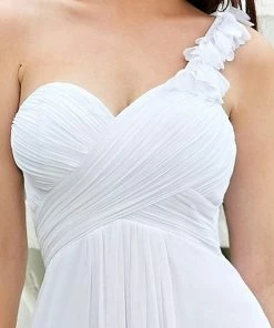 Ever-Pretty US Chiffon One Shoulder Maxi Long Bridesmaid Dresses For Women SHOP BY STYLE