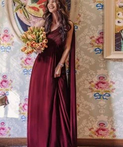 Ever-Pretty US Pleated One Shoulder Long Chiffon Evening Dress SHOP BY OCCASION