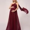 Ever-Pretty US SHOP BY OCCASION Maxi Chiffon One Shoulder Dress For Women Maternity
