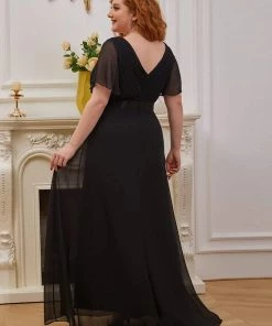 Ever-Pretty US Long Empire Waist Evening Dress With Short Flutter Sleeves Evening Dresses & Gowns 69 Ever-Pretty US Long Empire Waist Evening Dress With Short Flutter Sleeves Evening Dresses & Gowns
