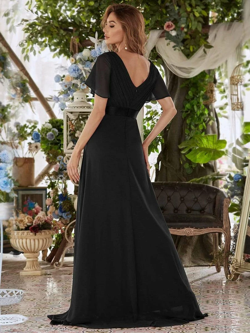 Ever-Pretty US Flutter Sleeves Empire Waist Long Chiffon Evening Dress SHOP BY OCCASION 18 Ever-Pretty US Flutter Sleeves Empire Waist Long Chiffon Evening Dress SHOP BY OCCASION