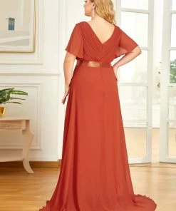 Ever-Pretty US Flutter Sleeves Empire Waist Long Chiffon Evening Dress SHOP BY OCCASION 100 Ever-Pretty US Flutter Sleeves Empire Waist Long Chiffon Evening Dress SHOP BY OCCASION