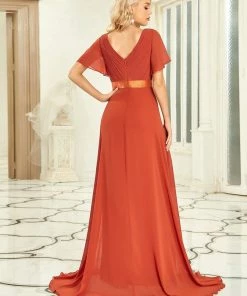 Ever-Pretty US Flutter Sleeves Empire Waist Long Chiffon Evening Dress SHOP BY OCCASION 95 Ever-Pretty US Flutter Sleeves Empire Waist Long Chiffon Evening Dress SHOP BY OCCASION