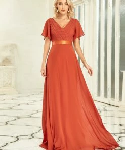 Ever-Pretty US Flutter Sleeves Empire Waist Long Chiffon Evening Dress SHOP BY OCCASION 98 Ever-Pretty US Flutter Sleeves Empire Waist Long Chiffon Evening Dress SHOP BY OCCASION