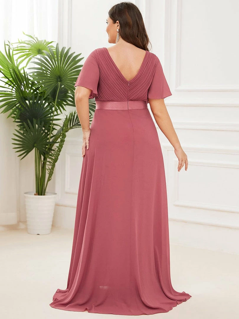 Ever-Pretty US Flutter Sleeves Empire Waist Long Chiffon Evening Dress SHOP BY OCCASION 7 Ever-Pretty US Flutter Sleeves Empire Waist Long Chiffon Evening Dress SHOP BY OCCASION
