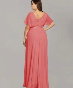 Ever-Pretty US Long Empire Waist Evening Dress With Short Flutter Sleeves Evening Dresses & Gowns 95 Ever-Pretty US Long Empire Waist Evening Dress With Short Flutter Sleeves Evening Dresses & Gowns