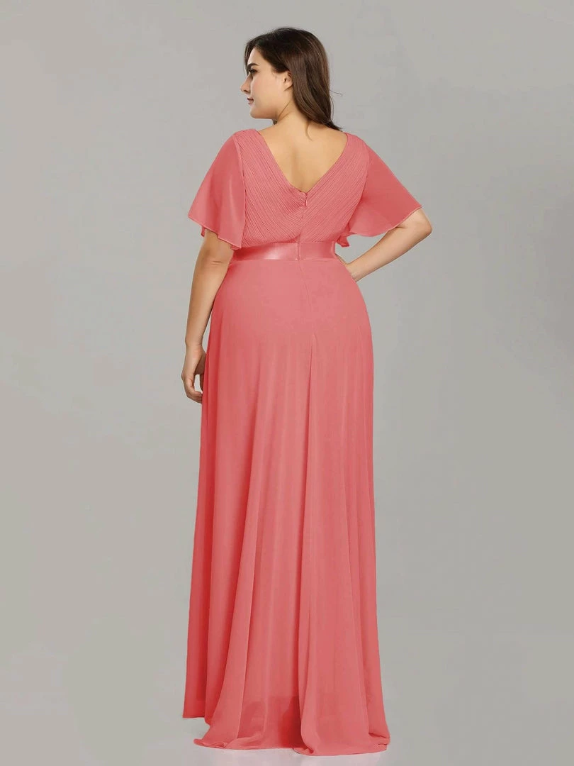 Ever-Pretty US Long Empire Waist Evening Dress With Short Flutter Sleeves Evening Dresses & Gowns 33 Ever-Pretty US Long Empire Waist Evening Dress With Short Flutter Sleeves Evening Dresses & Gowns