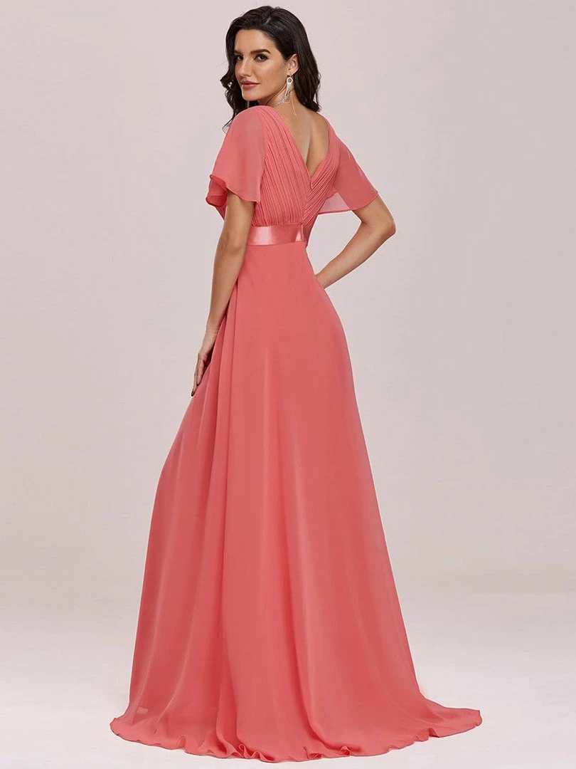 Ever-Pretty US Long Empire Waist Evening Dress With Short Flutter Sleeves Evening Dresses & Gowns 30 Ever-Pretty US Long Empire Waist Evening Dress With Short Flutter Sleeves Evening Dresses & Gowns