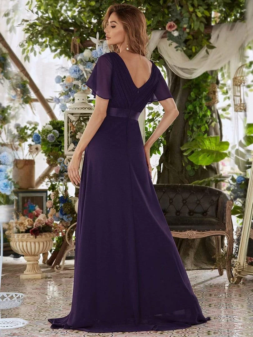 Ever-Pretty US Flutter Sleeves Empire Waist Long Chiffon Evening Dress SHOP BY OCCASION 10 Ever-Pretty US Flutter Sleeves Empire Waist Long Chiffon Evening Dress SHOP BY OCCASION