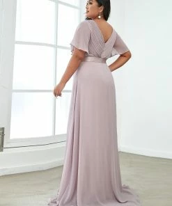 Ever-Pretty US Flutter Sleeves Empire Waist Long Chiffon Evening Dress SHOP BY OCCASION 108 Ever-Pretty US Flutter Sleeves Empire Waist Long Chiffon Evening Dress SHOP BY OCCASION
