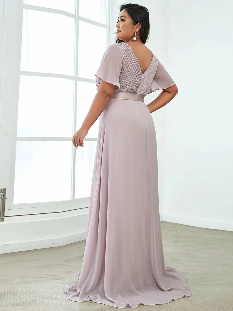 Ever-Pretty US Flutter Sleeves Empire Waist Long Chiffon Evening Dress SHOP BY OCCASION 54 Ever-Pretty US Flutter Sleeves Empire Waist Long Chiffon Evening Dress SHOP BY OCCASION