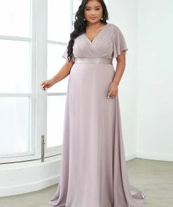 Ever-Pretty US Flutter Sleeves Empire Waist Long Chiffon Evening Dress SHOP BY OCCASION 107 Ever-Pretty US Flutter Sleeves Empire Waist Long Chiffon Evening Dress SHOP BY OCCASION