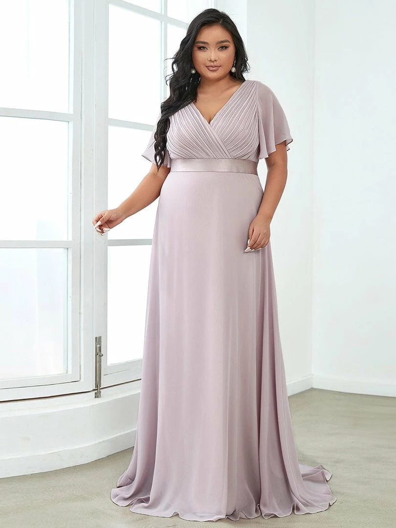 Ever-Pretty US Flutter Sleeves Empire Waist Long Chiffon Evening Dress SHOP BY OCCASION 53 Ever-Pretty US Flutter Sleeves Empire Waist Long Chiffon Evening Dress SHOP BY OCCASION