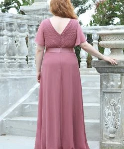 Ever-Pretty US Long Empire Waist Evening Dress With Short Flutter Sleeves Evening Dresses & Gowns 77 Ever-Pretty US Long Empire Waist Evening Dress With Short Flutter Sleeves Evening Dresses & Gowns