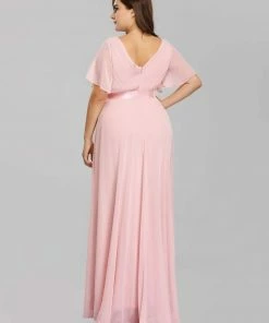 Ever-Pretty US Long Empire Waist Evening Dress With Short Flutter Sleeves Evening Dresses & Gowns 124 Ever-Pretty US Long Empire Waist Evening Dress With Short Flutter Sleeves Evening Dresses & Gowns