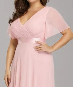 Ever-Pretty US Long Empire Waist Evening Dress With Short Flutter Sleeves Evening Dresses & Gowns 125 Ever-Pretty US Long Empire Waist Evening Dress With Short Flutter Sleeves Evening Dresses & Gowns