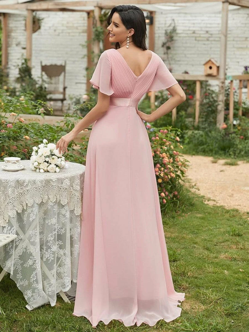 Ever-Pretty US Long Empire Waist Evening Dress With Short Flutter Sleeves Evening Dresses & Gowns 57 Ever-Pretty US Long Empire Waist Evening Dress With Short Flutter Sleeves Evening Dresses & Gowns