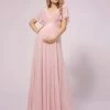 Ever-Pretty US Empire Bodice Pleated Maxi Bump Friendly Dress With Sleeves SHOP BY OCCASION