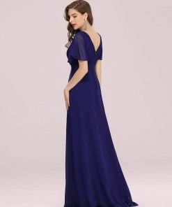 Ever-Pretty US Long Empire Waist Evening Dress With Short Flutter Sleeves Evening Dresses & Gowns 111 Ever-Pretty US Long Empire Waist Evening Dress With Short Flutter Sleeves Evening Dresses & Gowns