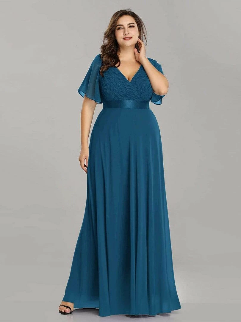 Ever-Pretty US Flutter Sleeves Empire Waist Long Chiffon Evening Dress SHOP BY OCCASION 29 Ever-Pretty US Flutter Sleeves Empire Waist Long Chiffon Evening Dress SHOP BY OCCASION