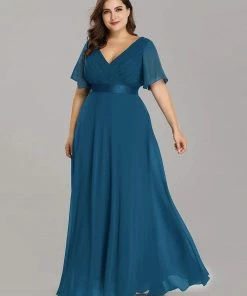 Ever-Pretty US Flutter Sleeves Empire Waist Long Chiffon Evening Dress SHOP BY OCCASION 85 Ever-Pretty US Flutter Sleeves Empire Waist Long Chiffon Evening Dress SHOP BY OCCASION
