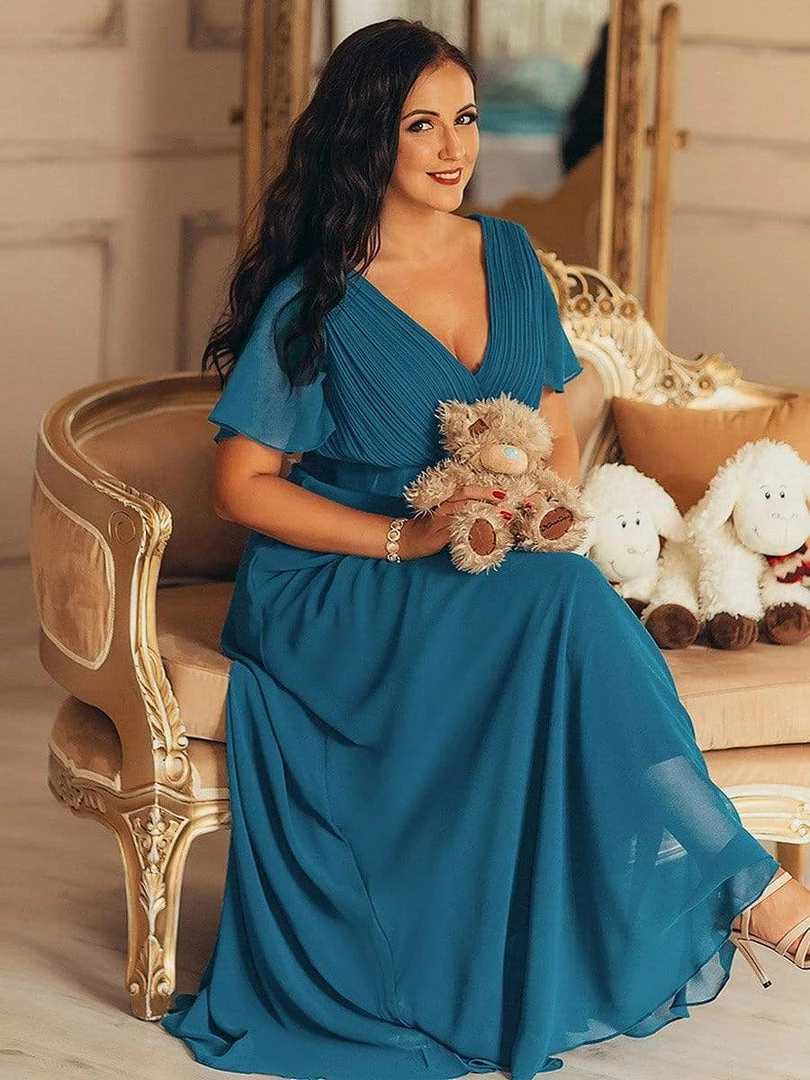 Ever-Pretty US Flutter Sleeves Empire Waist Long Chiffon Evening Dress SHOP BY OCCASION 28 Ever-Pretty US Flutter Sleeves Empire Waist Long Chiffon Evening Dress SHOP BY OCCASION