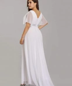 Ever-Pretty US Flutter Sleeves Empire Waist Long Chiffon Evening Dress SHOP BY OCCASION 92 Ever-Pretty US Flutter Sleeves Empire Waist Long Chiffon Evening Dress SHOP BY OCCASION