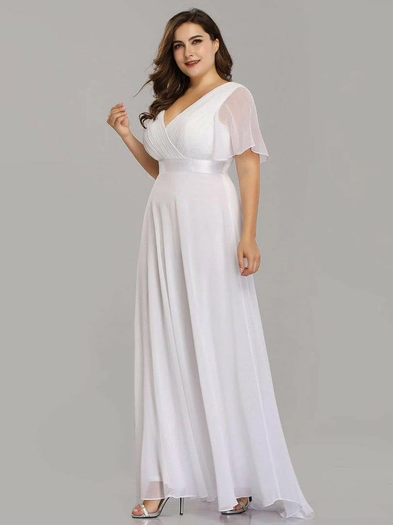 Ever-Pretty US Flutter Sleeves Empire Waist Long Chiffon Evening Dress SHOP BY OCCASION 39 Ever-Pretty US Flutter Sleeves Empire Waist Long Chiffon Evening Dress SHOP BY OCCASION