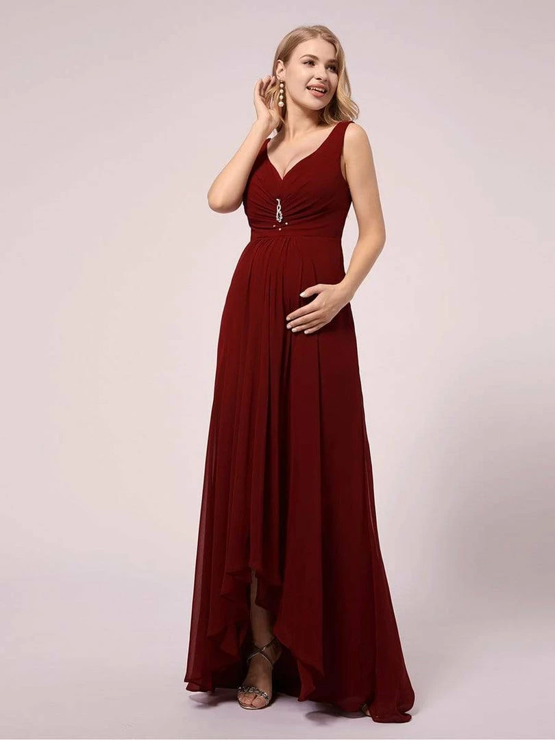 Ever-Pretty US SHOP BY OCCASION Double V-neck Asymmetrical Simple Maternity Dress 5 Ever-Pretty US SHOP BY OCCASION Double V-neck Asymmetrical Simple Maternity Dress