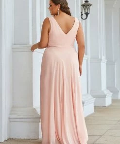 Ever-Pretty US Custom Size V-Neck High-Low Chiffon Evening Party Dress Summer Dresses 2022