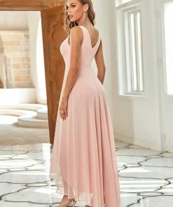 Ever-Pretty US V-Neck High-Low Chiffon Evening Party Dress