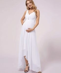 Ever-Pretty US SHOP BY OCCASION Double V-neck Asymmetrical Simple Maternity Dress 18 Ever-Pretty US SHOP BY OCCASION Double V-neck Asymmetrical Simple Maternity Dress