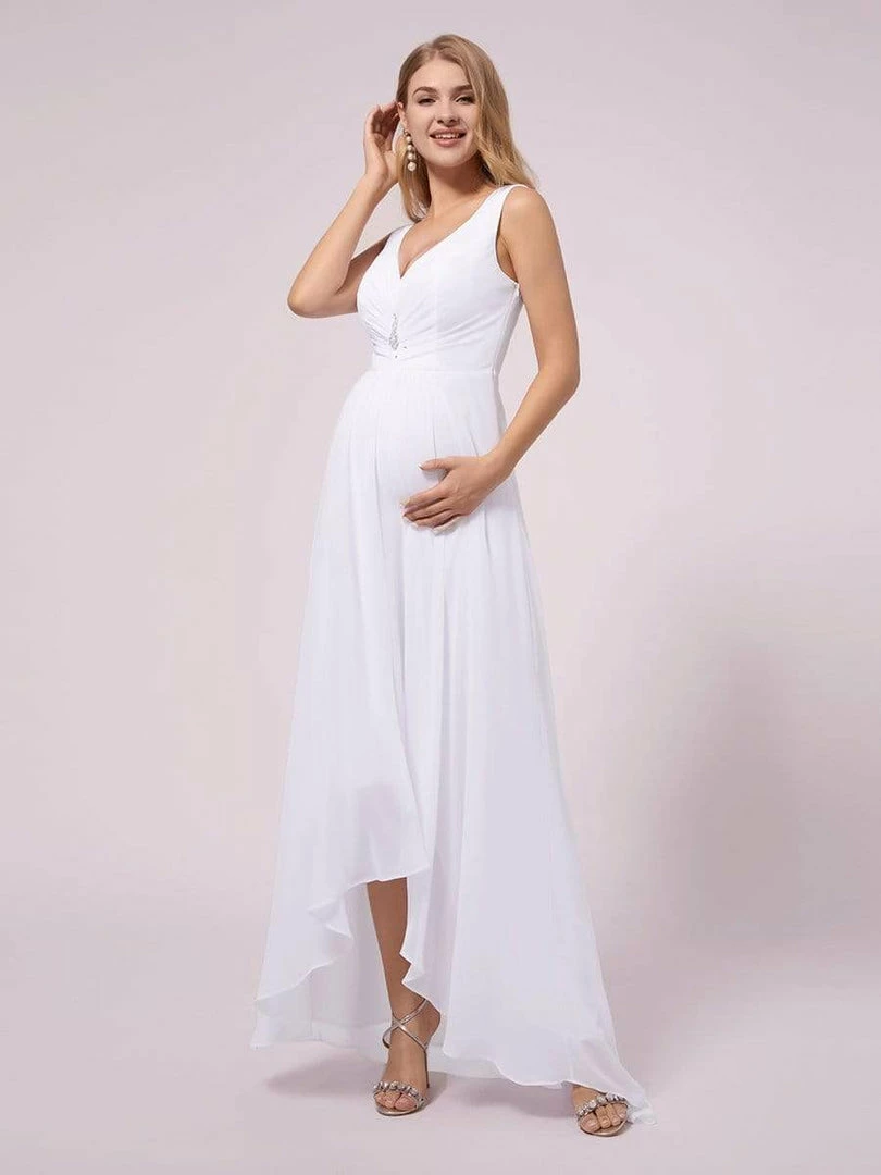 Ever-Pretty US SHOP BY OCCASION Double V-neck Asymmetrical Simple Maternity Dress 10 Ever-Pretty US SHOP BY OCCASION Double V-neck Asymmetrical Simple Maternity Dress