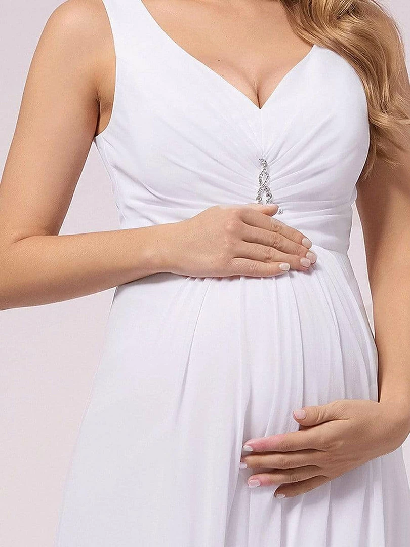 Ever-Pretty US SHOP BY OCCASION Double V-neck Asymmetrical Simple Maternity Dress 8 Ever-Pretty US SHOP BY OCCASION Double V-neck Asymmetrical Simple Maternity Dress