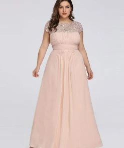Ever-Pretty US Plus Size Maxi Long Formal Lace Cap Sleeve Evening Dress 111 Ever-Pretty US Plus Size Maxi Long Formal Lace Cap Sleeve Evening Dress