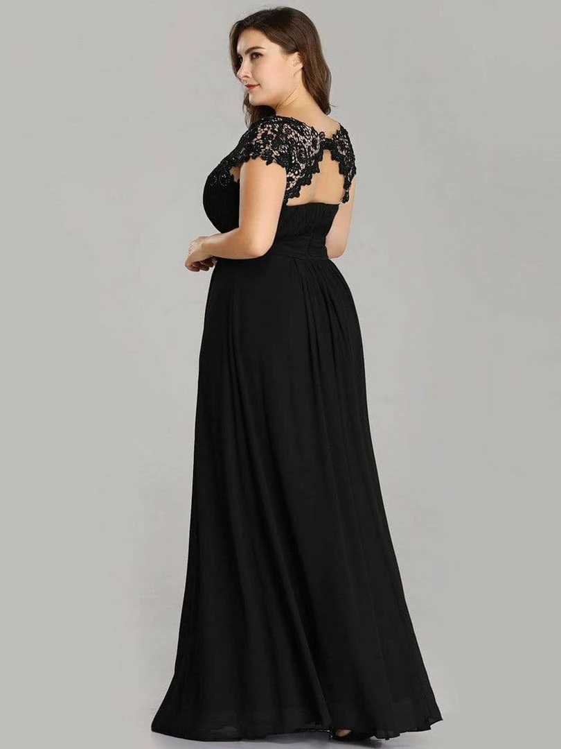 Ever-Pretty US Plus Size Maxi Long Formal Lace Cap Sleeve Evening Dress 20 Ever-Pretty US Plus Size Maxi Long Formal Lace Cap Sleeve Evening Dress