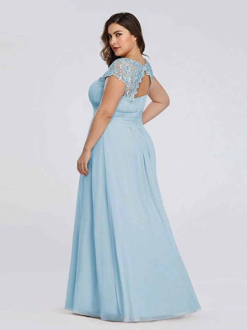 Ever-Pretty US Plus Size Maxi Long Formal Lace Cap Sleeve Evening Dress 51 Ever-Pretty US Plus Size Maxi Long Formal Lace Cap Sleeve Evening Dress