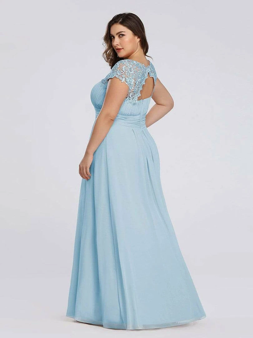 Ever-Pretty US Elegant Lace Cap Sleeve Maxi Long Chiffon Bridesmaid Dress 29 Ever-Pretty US Elegant Lace Cap Sleeve Maxi Long Chiffon Bridesmaid Dress