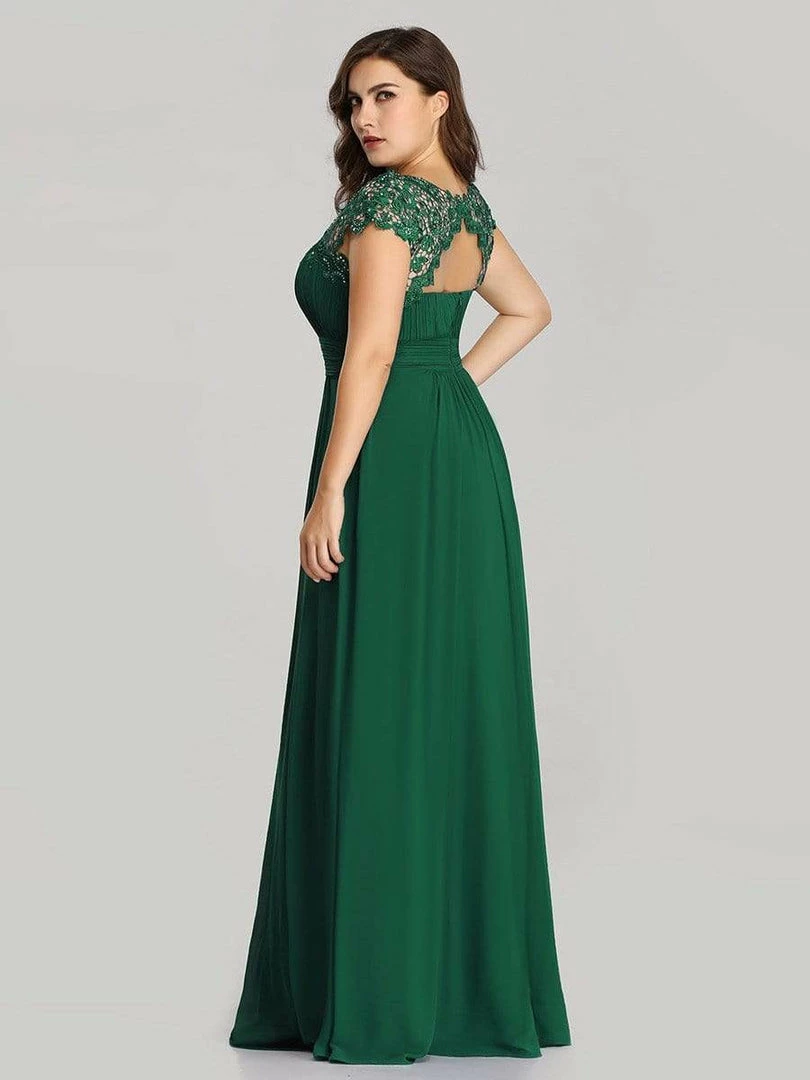 Ever-Pretty US Plus Size Maxi Long Formal Lace Cap Sleeve Evening Dress 15 Ever-Pretty US Plus Size Maxi Long Formal Lace Cap Sleeve Evening Dress