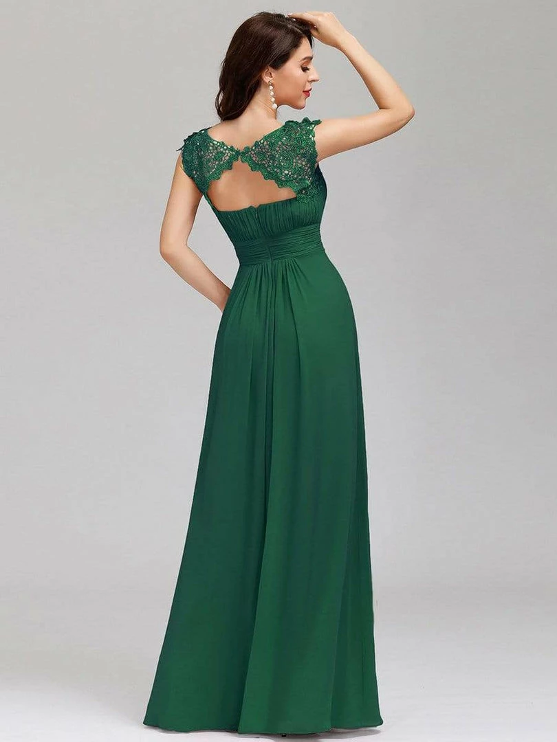 Ever-Pretty US Elegant Lace Cap Sleeve Maxi Long Chiffon Bridesmaid Dress 19 Ever-Pretty US Elegant Lace Cap Sleeve Maxi Long Chiffon Bridesmaid Dress