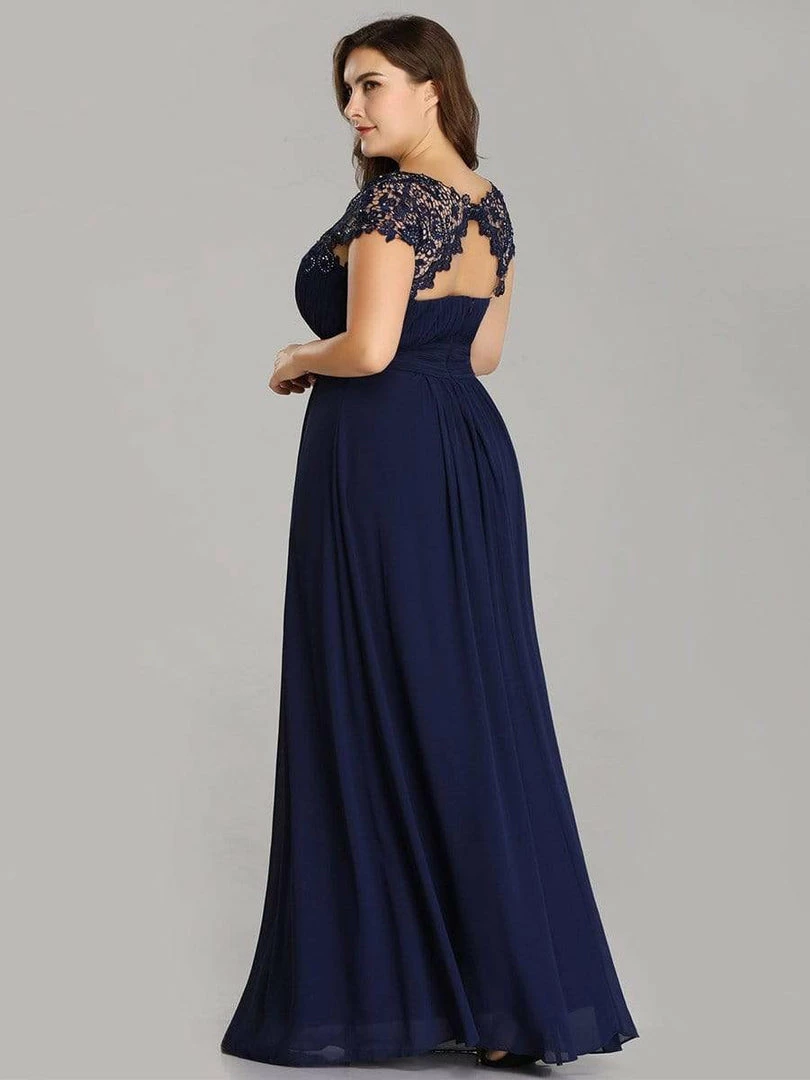 Ever-Pretty US Plus Size Maxi Long Formal Lace Cap Sleeve Evening Dress 24 Ever-Pretty US Plus Size Maxi Long Formal Lace Cap Sleeve Evening Dress