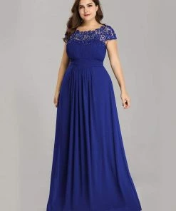 Ever-Pretty US Plus Size Maxi Long Formal Lace Cap Sleeve Evening Dress 94 Ever-Pretty US Plus Size Maxi Long Formal Lace Cap Sleeve Evening Dress