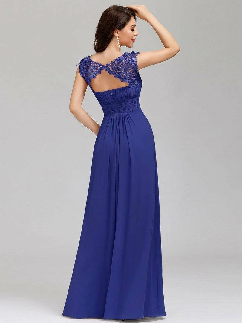 Ever-Pretty US Elegant Lace Cap Sleeve Maxi Long Chiffon Bridesmaid Dress 53 Ever-Pretty US Elegant Lace Cap Sleeve Maxi Long Chiffon Bridesmaid Dress