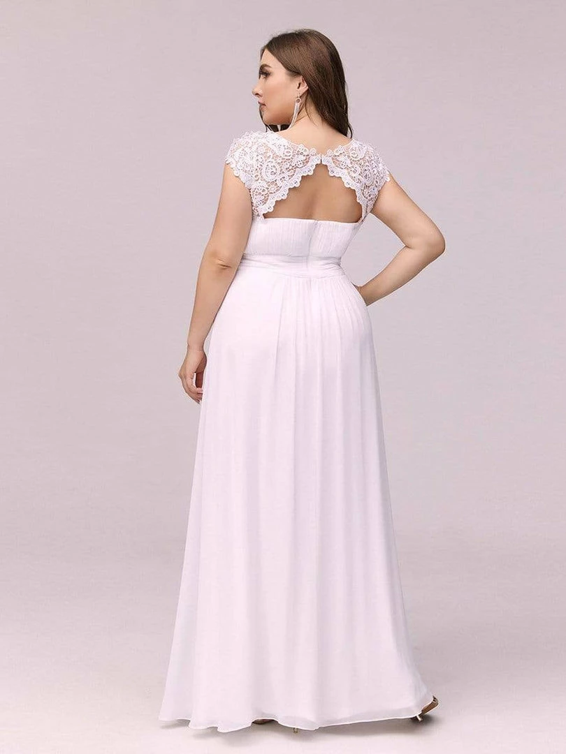 Ever-Pretty US Plus Size Maxi Long Formal Lace Cap Sleeve Evening Dress 63 Ever-Pretty US Plus Size Maxi Long Formal Lace Cap Sleeve Evening Dress