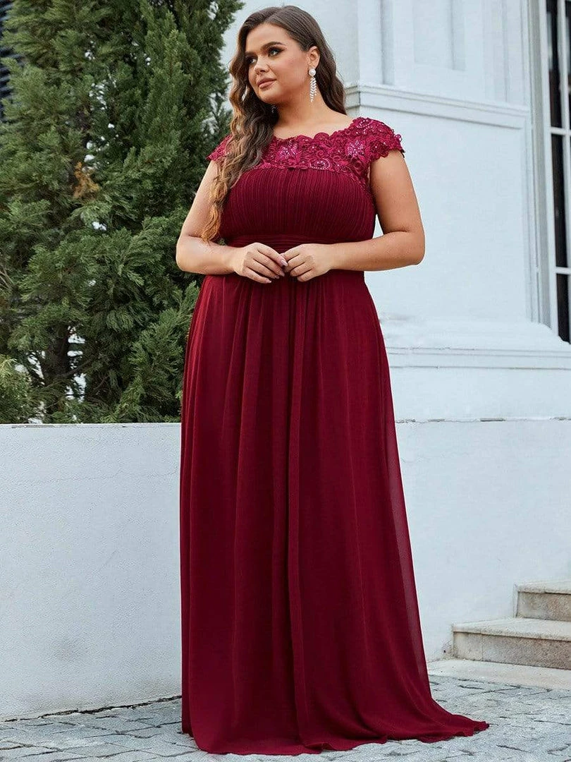 Ever-Pretty US Prom Dresses Plus Size Elegant Maxi Long Lace Cap Sleeve Bridesmaid Dress 27 Ever-Pretty US Prom Dresses Plus Size Elegant Maxi Long Lace Cap Sleeve Bridesmaid Dress