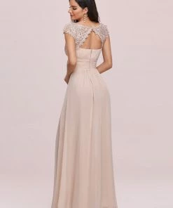 Ever-Pretty US Maxi Lace Cap Sleeve Long Formal Evening Dress