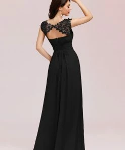 Ever-Pretty US Maxi Lace Cap Sleeve Long Formal Evening Dress