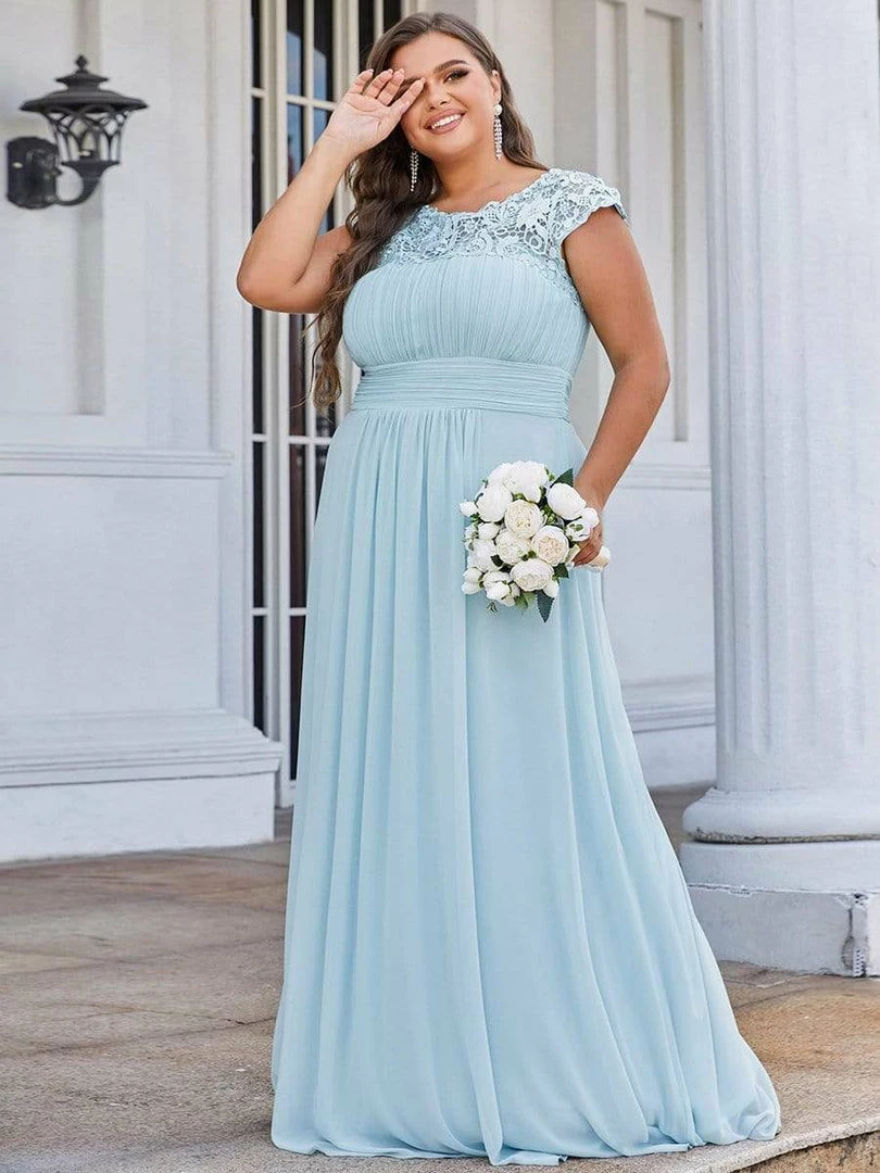 Ever-Pretty US Prom Dresses Plus Size Elegant Maxi Long Lace Cap Sleeve Bridesmaid Dress 36 Ever-Pretty US Prom Dresses Plus Size Elegant Maxi Long Lace Cap Sleeve Bridesmaid Dress